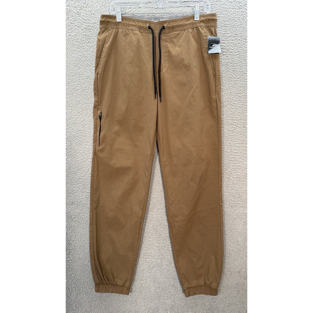 Pro Player Pants Mens Medium Brown Tech Pant Joggers‎ Performance Stretch